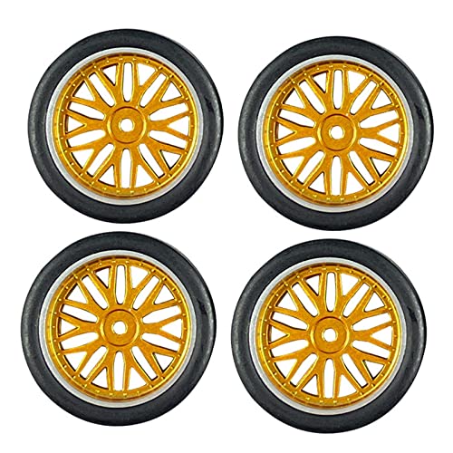 harayaa 4 Stück RC Auto Reifen Set 32mm Durchmesser für 1/18 Modellfahrzeuge, GELB harayaa 4 Stück RC Auto Reifen Set 32mm Durchmesser für 1/18 Modellfahrzeuge, GELB von harayaa