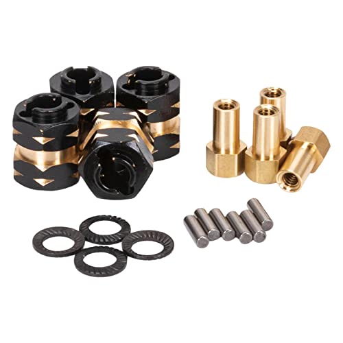 harayaa 4 Teiliger Radsechskant Adapter Aus Aluminiumlegierung für Axial SCX24 1/24 RC von harayaa
