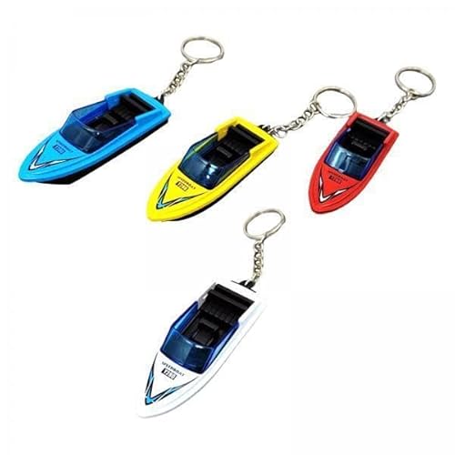 harayaa 4X 4 Teiliges Mini Bootsmodell, Legierungssimulations Schnellboot, Sommerspielzeug, Mikrolandschaft Dekorativ für Kindergeschenke Und von harayaa