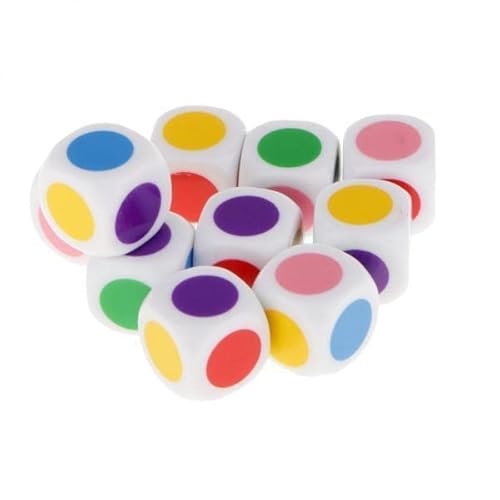 harayaa 4X Kinder Brettspiel Würfel 6 Farben Würfel Tisch Spiele Pädagogisches Spielzeug harayaa 4X Kinder Brettspiel Würfel 6 Farben Würfel Tisch Spiele Pädagogisches Spielzeug von harayaa