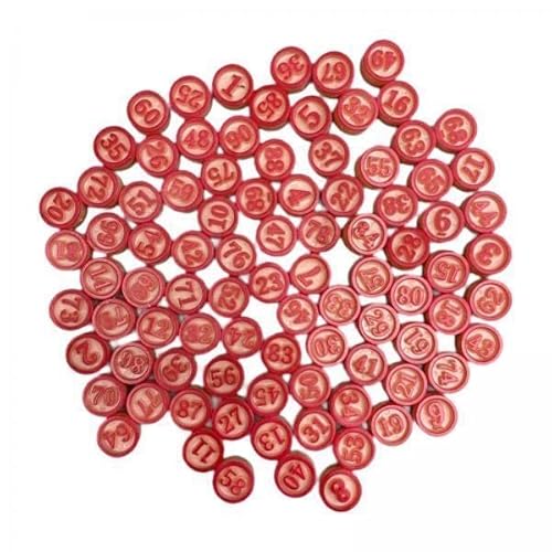 harayaa 5X 90 Stück Bingo Chips für Kinder Erwachsene Bingo Schach für Familien Party Urlaub von harayaa