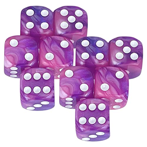 harayaa 6 Seitige Spielwürfel 16mm Würfel für Brettspiele Und Mathematikunterricht, Stil B von harayaa