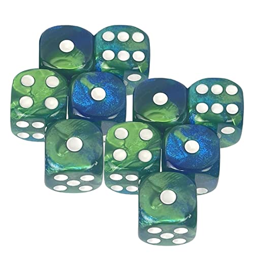 harayaa 6 Seitige Spielwürfel 16mm Würfel für Brettspiele Und Mathematikunterricht, Stil C von harayaa