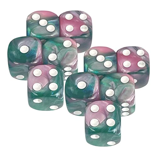harayaa 6 Seitige Spielwürfel 16mm Würfel für Brettspiele Und Mathematikunterricht, Stil D von harayaa