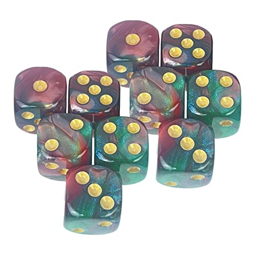 harayaa 6 Seitige Spielwürfel 16mm Würfel für Brettspiele Und Mathematikunterricht, Stil F von harayaa
