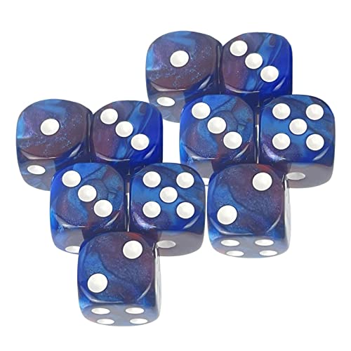 harayaa 6 Seitige Spielwürfel 16mm Würfel für Brettspiele Und Mathematikunterricht, Stil G von harayaa