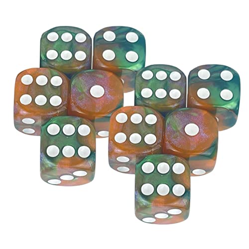 harayaa 6 Seitige Spielwürfel 16mm Würfel für Brettspiele Und Mathematikunterricht, von harayaa
