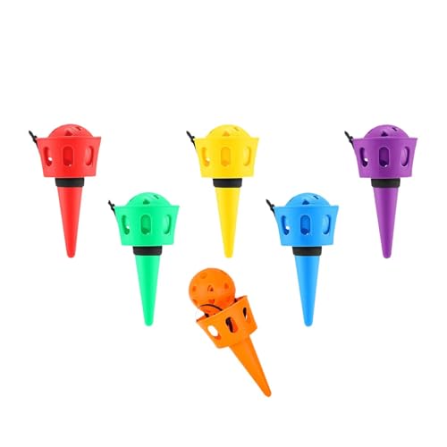 harayaa 6 Teile × Wurf Und Fangbälle Set Entwickelt Fähigkeiten Aktivitäten Beach Sport Toys Kinder Ball Und Cup Spiel für Kinder Elternteil von harayaa