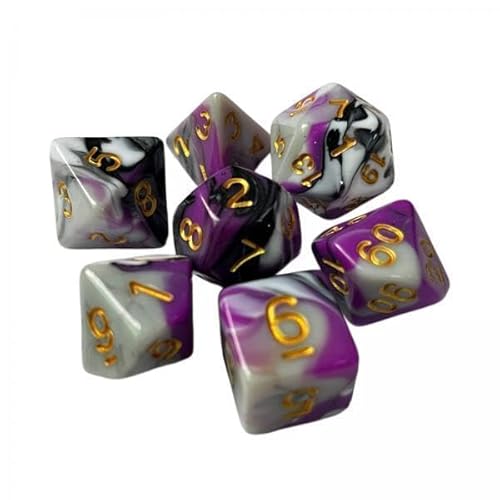 harayaa 6X 7 Teiliges Rollenspiel Würfelset Tischspiele Polyeder Spielwürfel Acryl Spielwürfel für Familientreffen, Rolle, Spiele, Café, Geschenk harayaa 6X 7 Teiliges Rollenspiel Würfelset Tischspiele Polyeder Spielwürfel Acryl Spielwürfel für Familientreffen, Rolle, Spiele, Café, Geschenk von harayaa