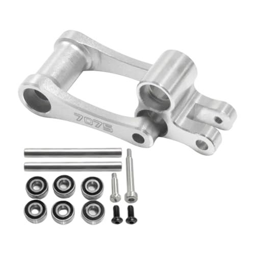 harayaa 7075 Knöchel & Pull Rod Kit Bremslenker Heckknöchel LOS264001 für -, Silber von harayaa