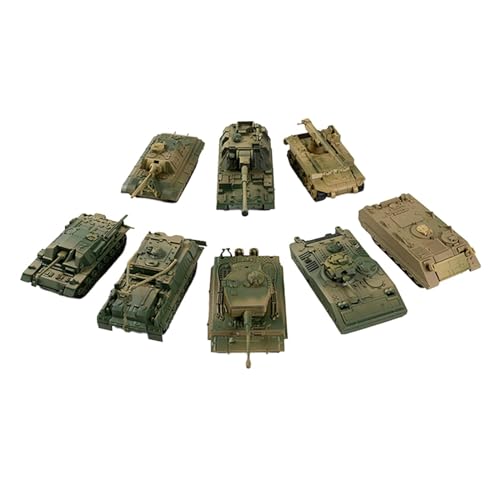 harayaa 8X 1/72 Tank Modellbausätze DIY Zusammenbauen Modellbau Spielzeug Simulation für Kinder Jungen Andenken Sammlerstücke Lernspielzeug, Stil b von harayaa
