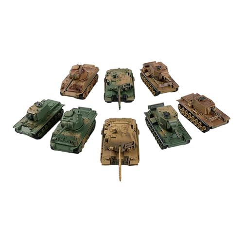 harayaa 8X 1/72 Tank Modellbausätze DIY Zusammenbauen Modellbau Spielzeug Simulation für Kinder Jungen Andenken Sammlerstücke Lernspielzeug, Stil c von harayaa