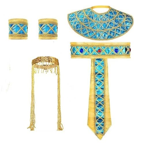 harayaa Ägyptische Damenkostüm-Accessoires. Verkleiden Sie das Ägypten-Königin-Kostüm für Erwachsene für Halloween von harayaa