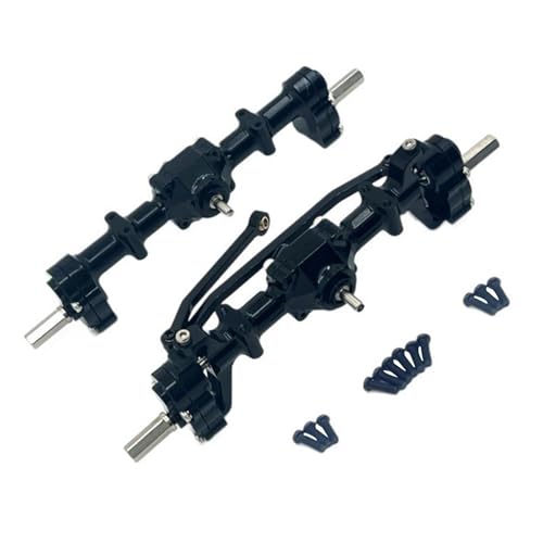 harayaa Aluminiumlegierung 1:16 RC Vordere Hinterachse, C14 C34 C44 C54 Ersatzteile, Schwarz von harayaa