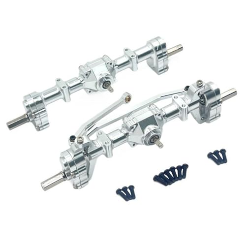 harayaa Aluminiumlegierung 1:16 RC Vordere Hinterachse, C14 C34 C44 C54 Ersatzteile, Silber harayaa Aluminiumlegierung 1:16 RC Vordere Hinterachse, C14 C34 C44 C54 Ersatzteile, Silber von harayaa