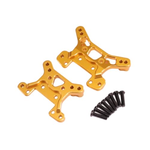harayaa Aluminiumlegierung vordere und hintere Stoßdämpfer RC -Autozubehör Schockhalterungen 1/14 1/12 RC -Auto, Gold harayaa Aluminiumlegierung vordere und hintere Stoßdämpfer RC -Autozubehör Schockhalterungen 1/14 1/12 RC -Auto, Gold von harayaa