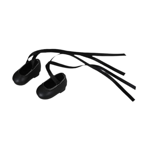 harayaa BJD Doll Flats für 1/6 Puppen, Bequeme Schuhe zum Ankleiden, Schwarz von harayaa