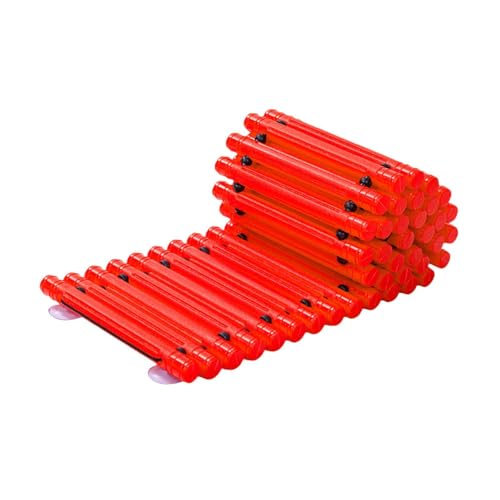 harayaa Balance Path Board Balance Blocks Platzsparende Stabile rutschfeste Kanten Kindergarten Balance Trail für Outdoor Indoor, Rot von harayaa