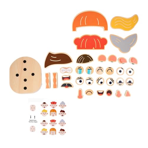 harayaa Blockpuzzle für emotionale und soziale Entwicklung, Spielzeug für Kinder ab 3 Jahren, ideal für Reisen, Charakterpuzzle harayaa Blockpuzzle für emotionale und soziale Entwicklung, Spielzeug für Kinder ab 3 Jahren, ideal für Reisen, Charakterpuzzle von harayaa