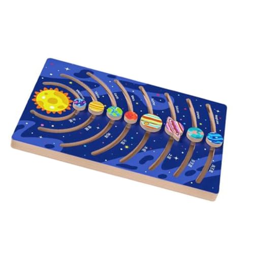 harayaa Brett, Bewegliches, Lernspielzeug, Holzpuzzle, Weltraum Planetenpuzzle, Puzzle für Kinder harayaa Brett, Bewegliches, Lernspielzeug, Holzpuzzle, Weltraum Planetenpuzzle, Puzzle für Kinder von harayaa