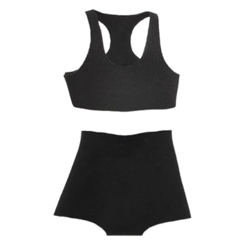 harayaa Damenkleidung im Maßstab 1/6, Actionfigur, Puppenkleidung, Sportweste und Boxershorts, Verkleidungskostüm, Schwarz harayaa Damenkleidung im Maßstab 1/6, Actionfigur, Puppenkleidung, Sportweste und Boxershorts, Verkleidungskostüm, Schwarz von harayaa