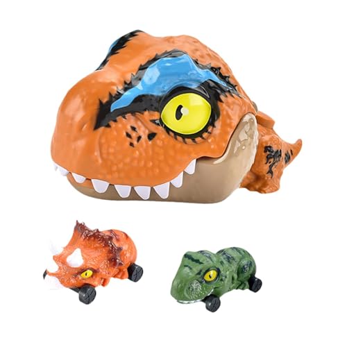 harayaa Dino Fahrzeuge Set für Kinder, Startmechanismus durch Drücken, Orange harayaa Dino Fahrzeuge Set für Kinder, Startmechanismus durch Drücken, Orange von harayaa