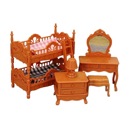 harayaa Dollhouse Möbel Set Etagenbettzubehör Life Szene Requisiten Stuhltisch Lampe vor, Spielen Spielzeug für Jungen Kinder Kleinkinder 3+, Braun harayaa Dollhouse Möbel Set Etagenbettzubehör Life Szene Requisiten Stuhltisch Lampe vor, Spielen Spielzeug für Jungen Kinder Kleinkinder 3+, Braun von harayaa