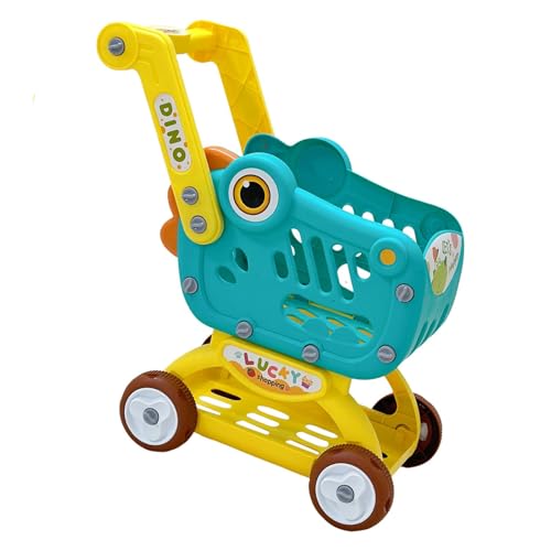 harayaa Einkaufswagen Spielzeug Supermarkt Handwagen Kleiner Trolley Modell für Mädchen Jungen, Grün mit Farbfeld harayaa Einkaufswagen Spielzeug Supermarkt Handwagen Kleiner Trolley Modell für Mädchen Jungen, Grün mit Farbfeld von harayaa
