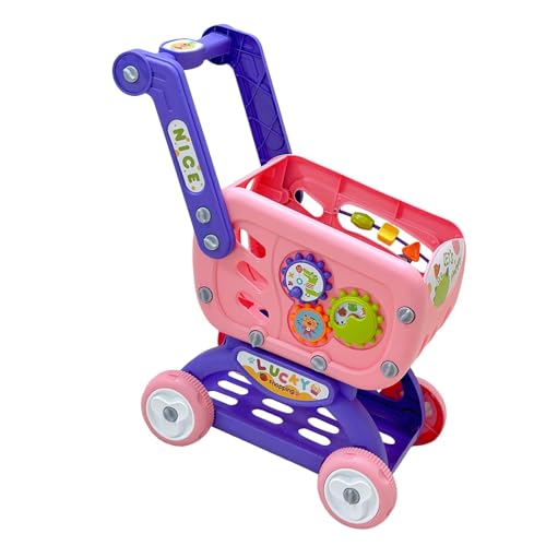 harayaa Einkaufswagen Spielzeug Supermarkt Handwagen Kleiner Trolley Modell für Mädchen Jungen, Rosa mit Farbbox harayaa Einkaufswagen Spielzeug Supermarkt Handwagen Kleiner Trolley Modell für Mädchen Jungen, Rosa mit Farbbox von harayaa