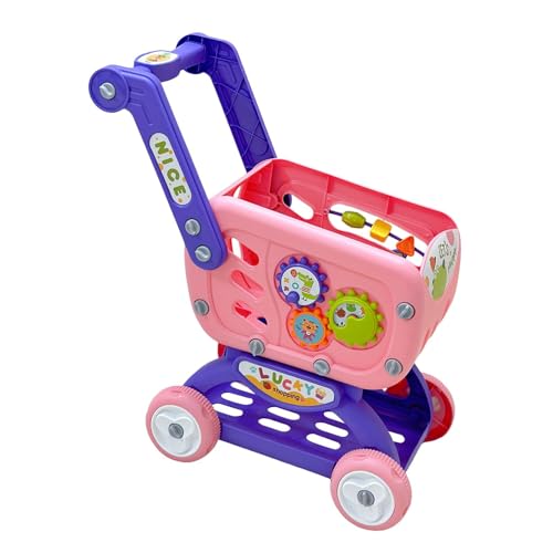 harayaa Einkaufswagen Spielzeug Supermarkt Handwagen Kleiner Trolley Modell für Mädchen Jungen, Rosa harayaa Einkaufswagen Spielzeug Supermarkt Handwagen Kleiner Trolley Modell für Mädchen Jungen, Rosa von harayaa