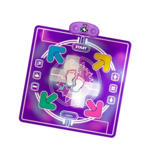 harayaa Elektronische Tanzmatte Musical Step Playmat 4 Spielmodi Mehrzweck-Herausforderungsspiel für Alter 3-4 6 7 8 9 10 11 12+ Jahre alt von harayaa