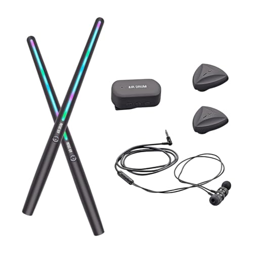 harayaa Elektronisches Schlagzeugset mit Lufttrommeln Und Drumsticks für Musikenthusiasten, mit Pedalen von harayaa