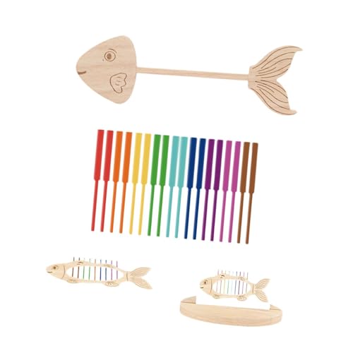 harayaa Fischknochensortierspielzeug, hölzerne Lernfarbsortierspielzeug, Vorschulbildung Spielzeug, Farberkennung für Kinder, L harayaa Fischknochensortierspielzeug, hölzerne Lernfarbsortierspielzeug, Vorschulbildung Spielzeug, Farberkennung für Kinder, L von harayaa