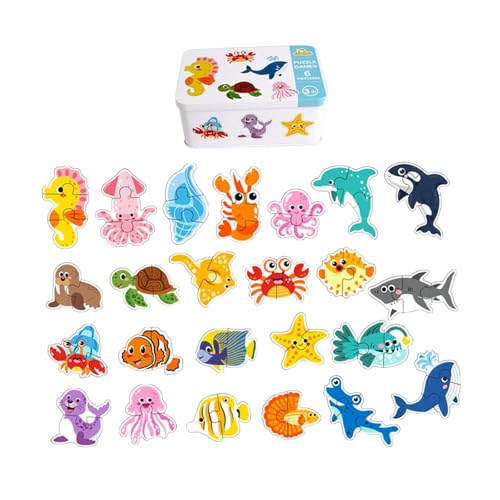 harayaa Frühe Bildung Passende Cartoon Puzzles Box Kognitive Fähigkeiten Kompakte Bausteine Pädagogische Aktivität für, Meerestiere harayaa Frühe Bildung Passende Cartoon Puzzles Box Kognitive Fähigkeiten Kompakte Bausteine Pädagogische Aktivität für, Meerestiere von harayaa