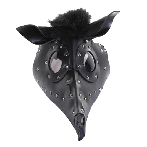 harayaa Gothic Punk Steampunk Maske Halloween Maske Gesichtsbedeckung Lustiges Kostümzubehör Tier Cosplay Maske für Halloween Geburtstag von harayaa