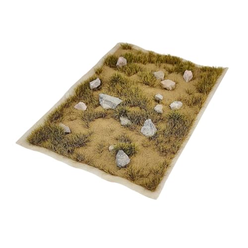 harayaa Grasbüschelmodell, künstliche Vegetationsgruppen, Mini-Landschaftsmodell für 1/35, 1/64, 1/72, 1/87 Diorama-Layout, Wintergelb von harayaa