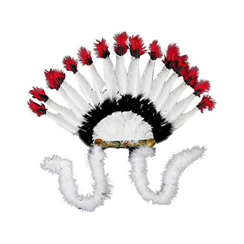 harayaa Häuptling Indianerhut, Federkopfschmuck, Kopfschmuck, Foto-Requisiten, Haarband, Kopfbedeckung, Stirnband für Cosplay, Burlesque, Bühnenauftritt, Stil a harayaa Häuptling Indianerhut, Federkopfschmuck, Kopfschmuck, Foto-Requisiten, Haarband, Kopfbedeckung, Stirnband für Cosplay, Burlesque, Bühnenauftritt, Stil a von harayaa
