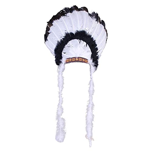 harayaa Häuptling Indianerhut, Federkopfschmuck, Kopfschmuck, Foto-Requisiten, Haarband, Kopfbedeckung, Stirnband für Cosplay, Burlesque, Bühnenauftritt, Stil b harayaa Häuptling Indianerhut, Federkopfschmuck, Kopfschmuck, Foto-Requisiten, Haarband, Kopfbedeckung, Stirnband für Cosplay, Burlesque, Bühnenauftritt, Stil b von harayaa