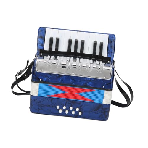 harayaa Handakkordeon für Kinder, 17 Tasten Und 8 Bässe, Jugendmusikinstrument, Blau harayaa Handakkordeon für Kinder, 17 Tasten Und 8 Bässe, Jugendmusikinstrument, Blau von harayaa