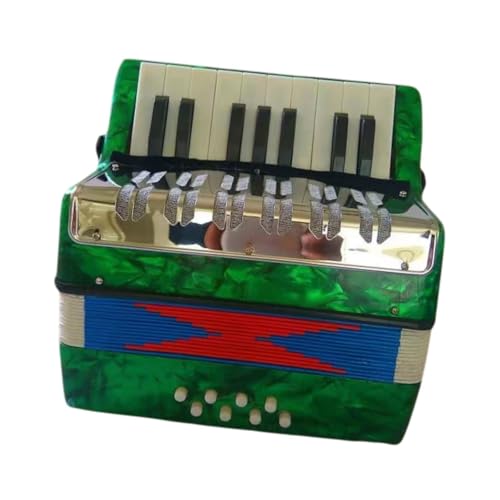 harayaa Handakkordeon für Kinder, 17 Tasten Und 8 Bässe, Jugendmusikinstrument, GrÜn harayaa Handakkordeon für Kinder, 17 Tasten Und 8 Bässe, Jugendmusikinstrument, GrÜn von harayaa