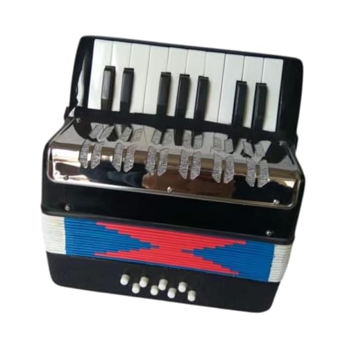 harayaa Handakkordeon für Kinder, 17 Tasten Und 8 Bässe, Jugendmusikinstrument, Schwarz harayaa Handakkordeon für Kinder, 17 Tasten Und 8 Bässe, Jugendmusikinstrument, Schwarz von harayaa