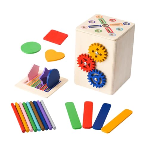harayaa Hölzerne Lernfarbe Form Sortieren Spielzeug Passendes Spiel für Kinder Mädchen Jungen von harayaa