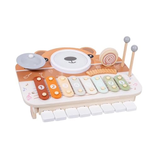harayaa Hölzerne Musikalische Spielzeugkinder Percussion Instrumente für Kleinkinder Jungen Mädchen Kinder von harayaa