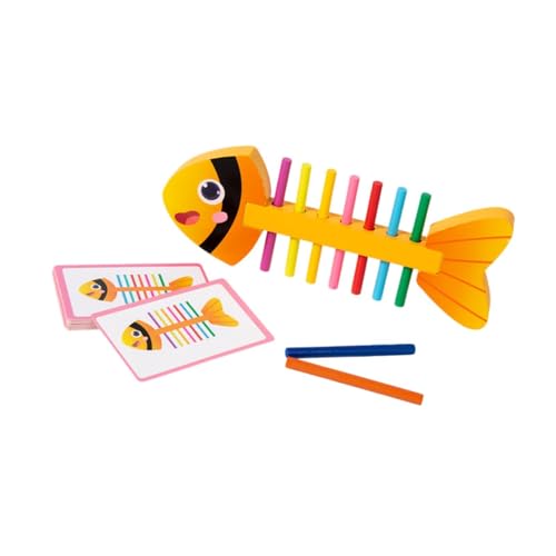 harayaa Hölzernes Fischknochen Passendes Spielzeug, Passendes Spiel Bildung Spielzeug Farbe Sorting Fine Motor für 3+Jahre Vorschulgeburtstag Geschenk harayaa Hölzernes Fischknochen Passendes Spielzeug, Passendes Spiel Bildung Spielzeug Farbe Sorting Fine Motor für 3+Jahre Vorschulgeburtstag Geschenk von harayaa