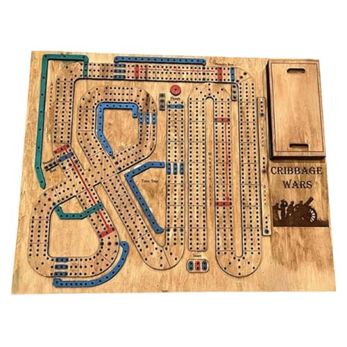 harayaa Holz Cribbage Brettspiel Set, Holzornament, Geschenke, Traditionelles Strategiespiel harayaa Holz Cribbage Brettspiel Set, Holzornament, Geschenke, Traditionelles Strategiespiel von harayaa