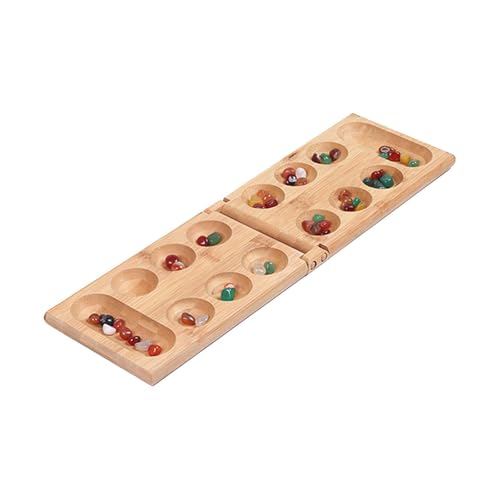 harayaa Holz Faltbare Mancala Brettspiel Mehrfarbige Perlen für Party Familien Erwachsene harayaa Holz Faltbare Mancala Brettspiel Mehrfarbige Perlen für Party Familien Erwachsene von harayaa