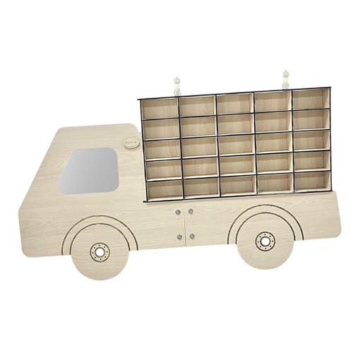 harayaa Holz Spielzeugauto Präsentationsständer, Modellauto Vitrine für Figuren, Modellautos harayaa Holz Spielzeugauto Präsentationsständer, Modellauto Vitrine für Figuren, Modellautos von harayaa