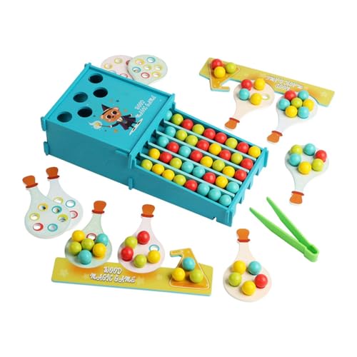 harayaa Holz Zuordnungsspiel für Kinder Ab 3 Jahren, Lernspielzeug für Die Hand Auge Koordination. von harayaa