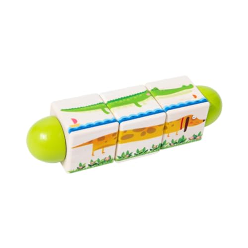 harayaa Holzdrehspielzeug, Denksportaufgabe, Eltern Kind Interaktive Puzzle Bausteine, Früherziehung für Kinder, Geburtstagsgeschenke für Kinder, Tiergrün harayaa Holzdrehspielzeug, Denksportaufgabe, Eltern Kind Interaktive Puzzle Bausteine, Früherziehung für Kinder, Geburtstagsgeschenke für Kinder, Tiergrün von harayaa