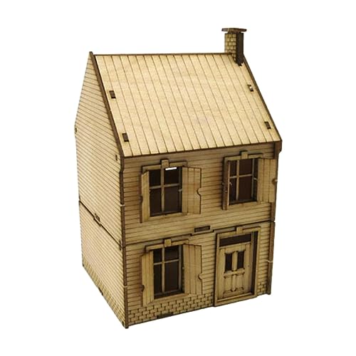 harayaa Holzmodellbausätze 1/72 Europäische Gebäudemodellbausätze, pädagogisches Lernspielzeug für Diorama von harayaa